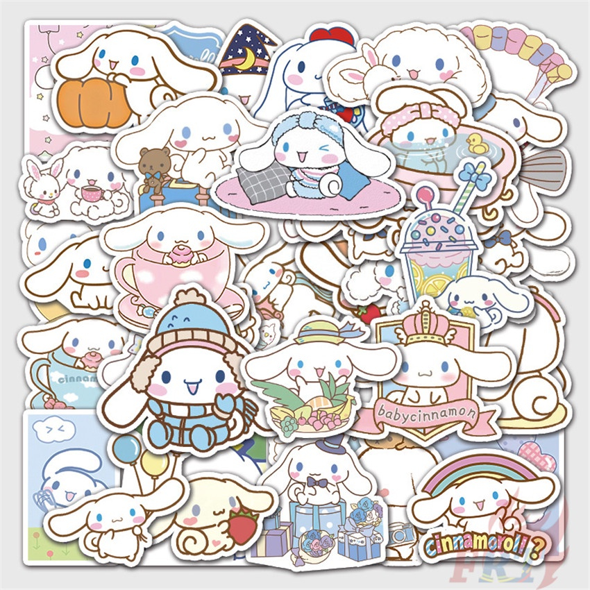 Set 102 Nhãn Dán Sanrio Cinnamoroll Sticker Cute Chống Thấm Nước Trang Trí