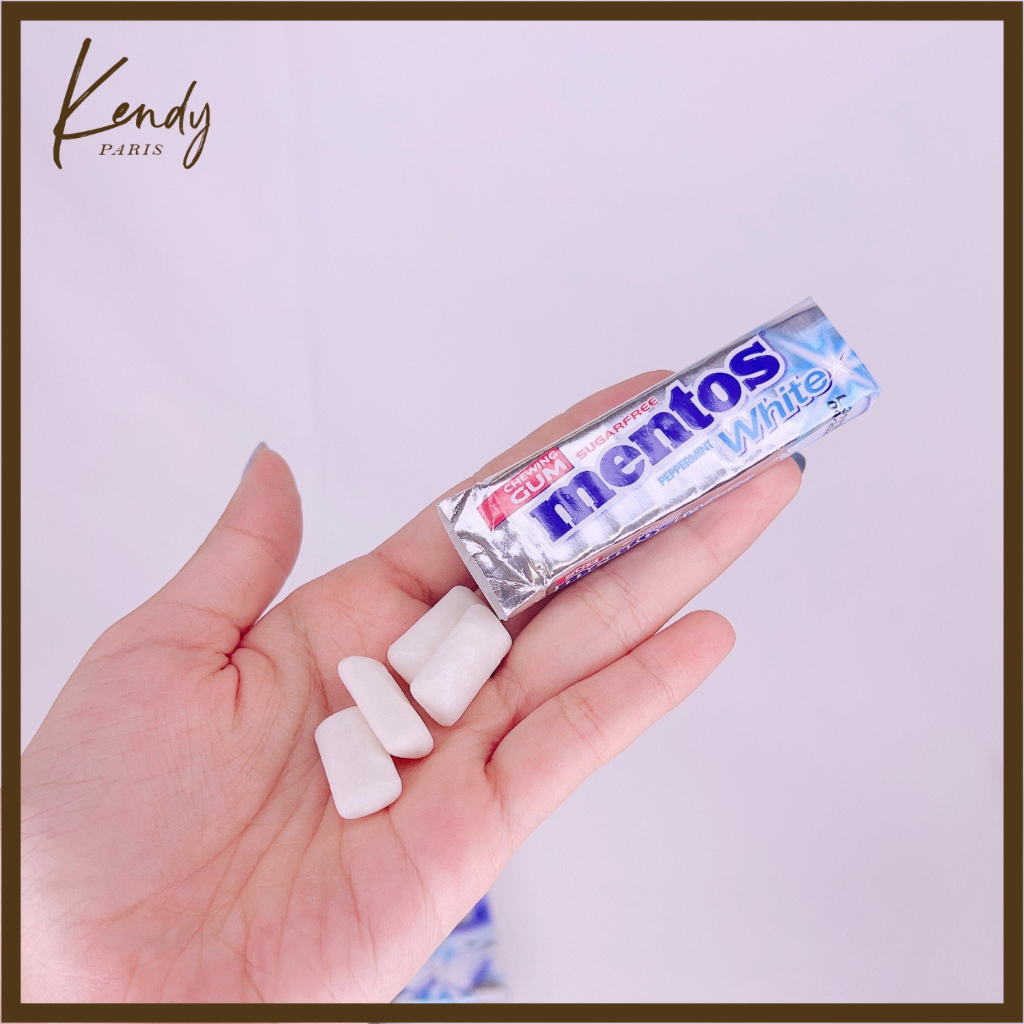 Singum nhai trắng răng, giảm mảng bám Freedent White Pháp