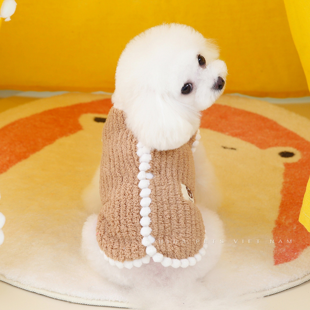 Áo Nỉ Gấu Dễ Thương Cho Chó Mèo Mặc Ấm Áp Quần Áo Cho Thú Cưng Cao Cấp Hàn Quốc Hiha Pets.