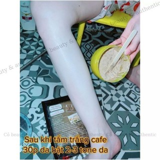 Tắm Trắng Cà Phê Cao Cấp ( loại xịn ) _ Tắm Trắng Cafe 3in1 Siêu Trắng