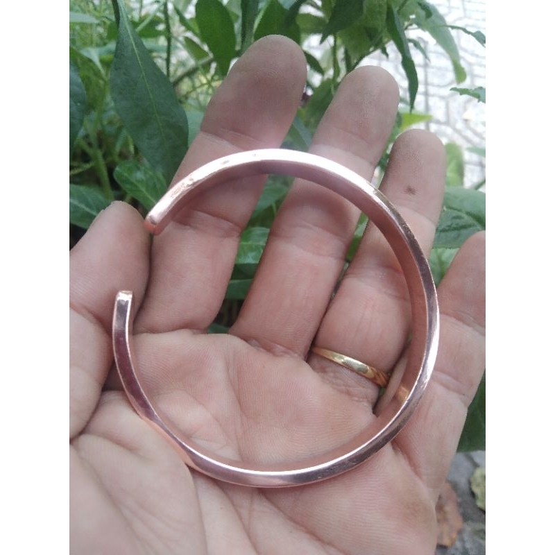 Vòng Đeo Tay Bằng Đồng Đỏ Trơn