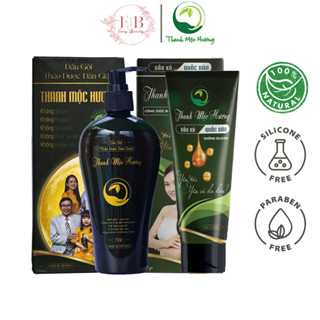 Bộ Dầu Gội Xả Thanh Mộc Hương từ dược liệu thảo mộc nuôi dưỡng tóc bóng khỏe
