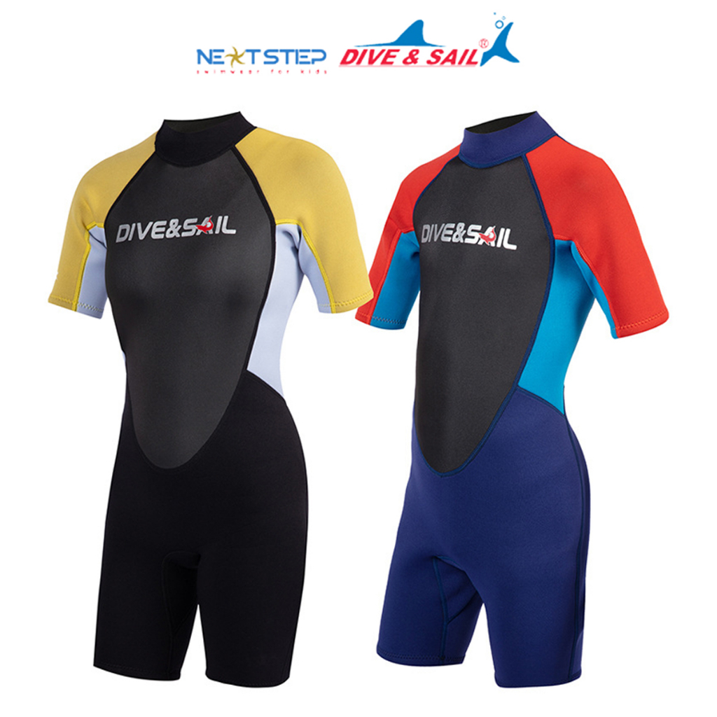 Đồ bơi giữ nhiệt chống nắng chống thấm nước chất liệu cao su Neoprene dày 2.5mm mẫu UNISEX size từ 27kg đến 55kg