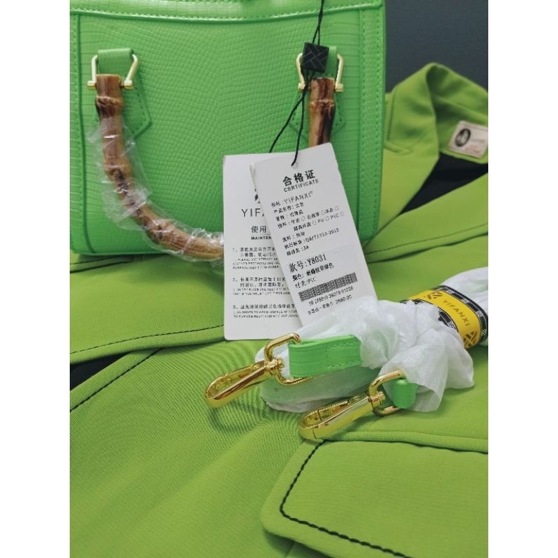 Túi YIFANXI  xách tay đeo chéo đeo vai quai giả trúc