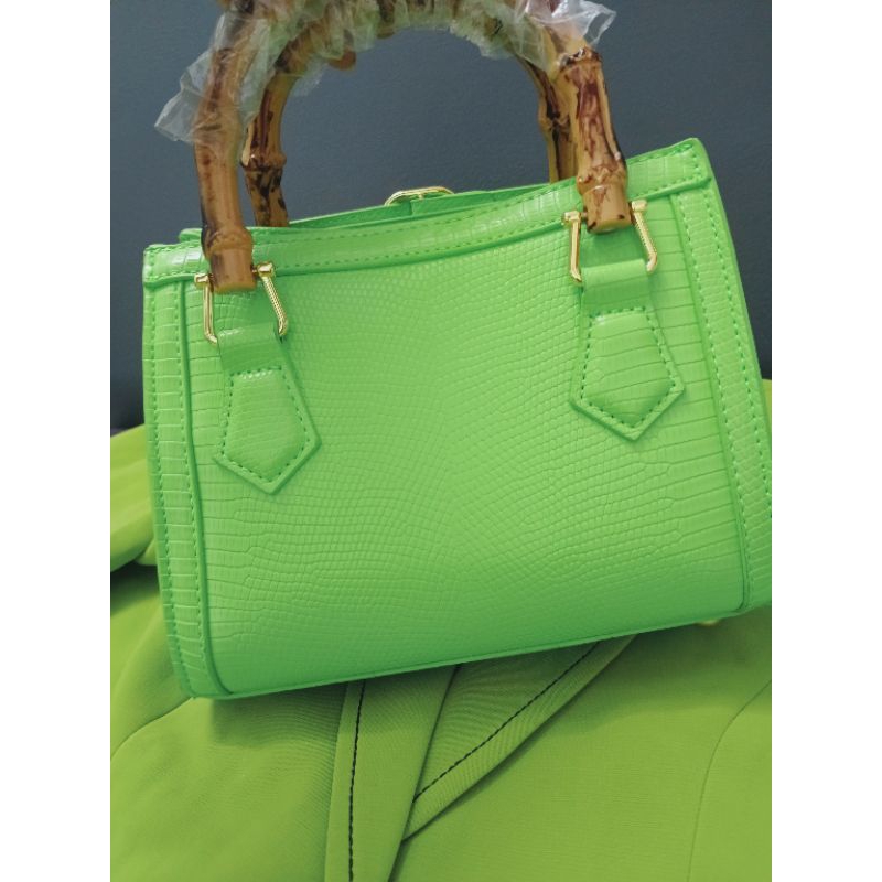 Túi YIFANXI  xách tay đeo chéo đeo vai quai giả trúc