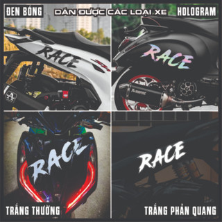Tem dán xe decal logo sticker Race, Tafu, SH, Race 2k, South Vietnam Cooter Team