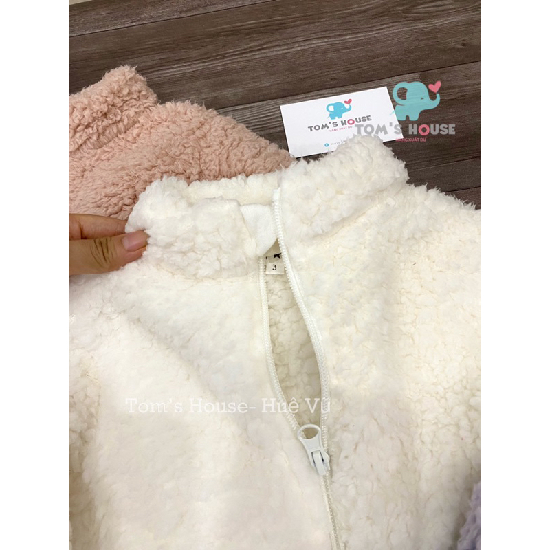 Áo khoác lông bé gái