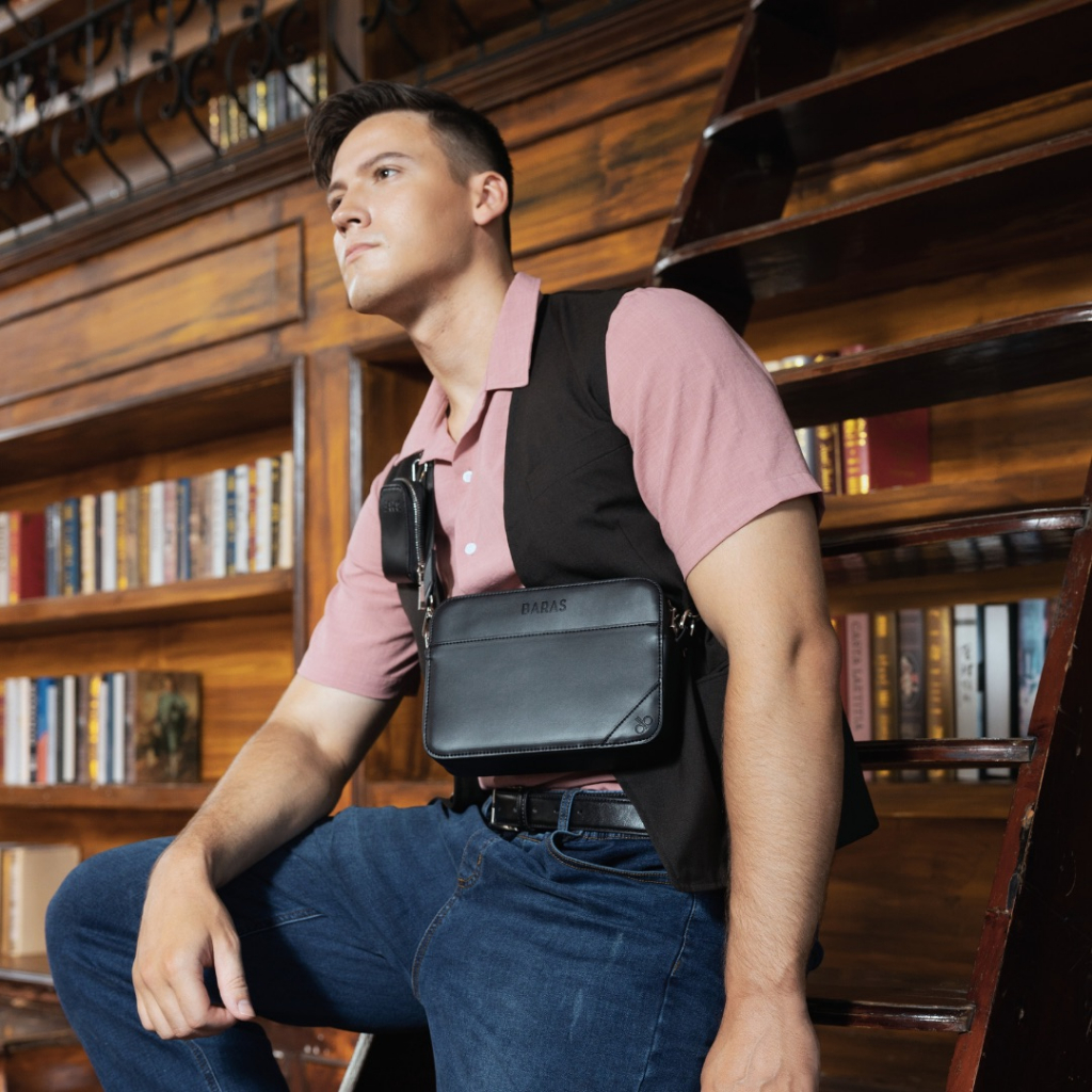 Túi đeo chéo da nam - Jackson Bag - BARAS VIETNAM - Túi đeo chéo thời trang