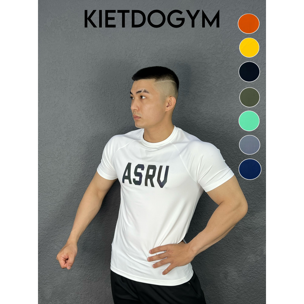 Áo Thể Thao Tập Gym Nam, Logo Phản Quang ASR.V