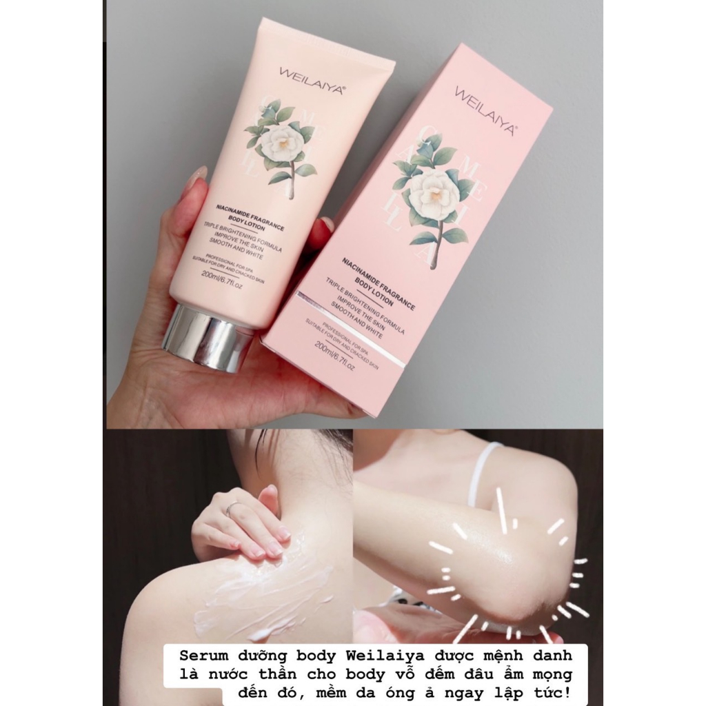 Sữa Dưỡng Thể  Trắng Da Body Lotion Weilaiya Chính Hãng Cấp Ẩm Sâu Cho Làn Da Siêu Mịn Nồng Nàn Hương Nước Hoa
