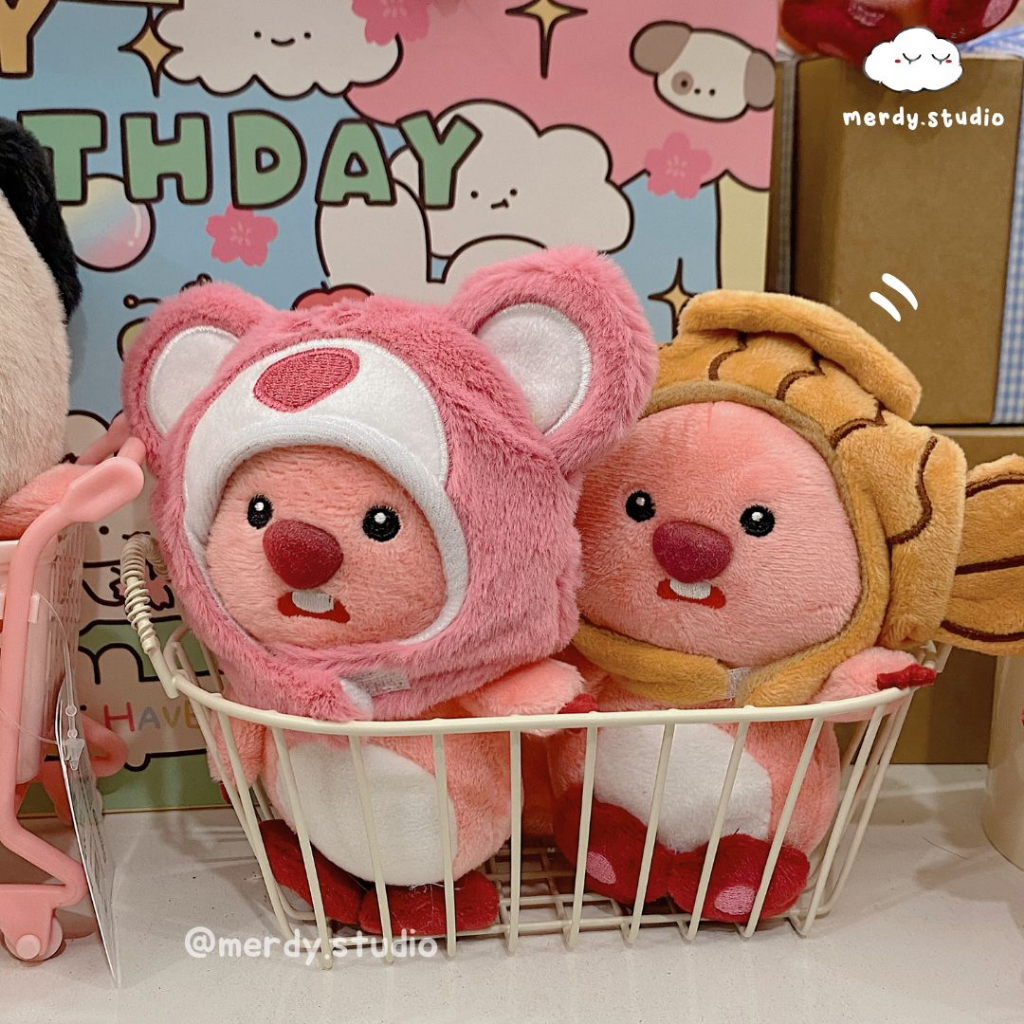 Móc khoá hải ly Loopy gia tộc nhiều mũ siêu mềm