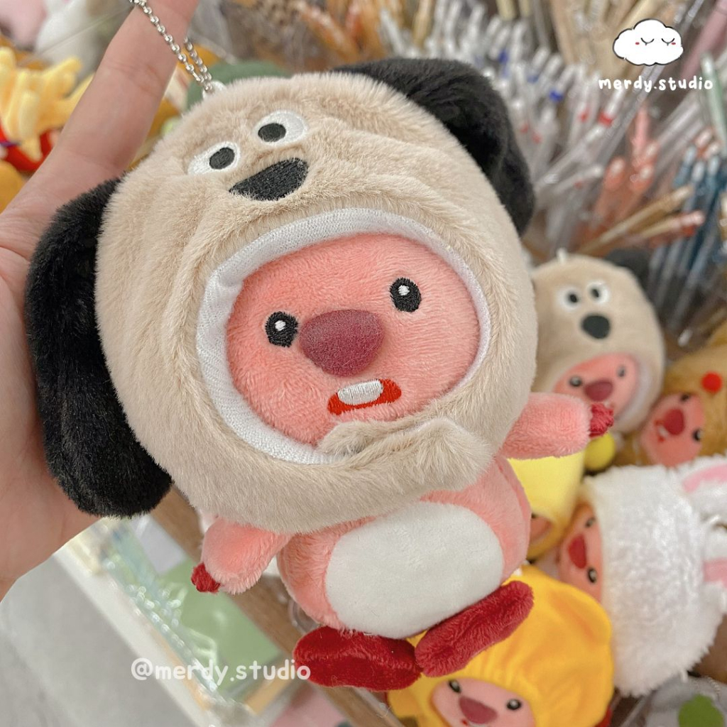 Móc khoá hải ly Loopy gia tộc nhiều mũ siêu mềm