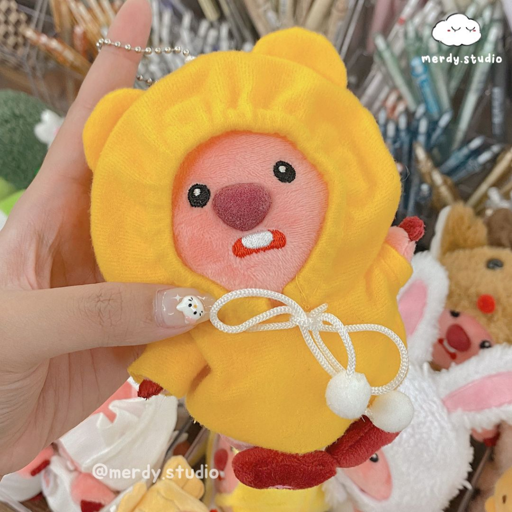 Móc khoá hải ly Loopy gia tộc nhiều mũ siêu mềm