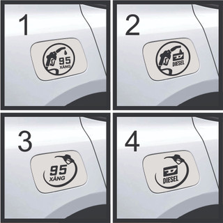 Tem dán xe decal logo sticker dán nắp xăng dầu xe Hơi