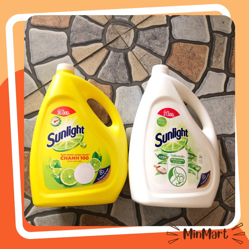Nước Rửa Chén Sunlight Can 3.6Kg
