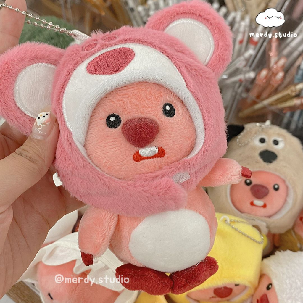 Móc khoá hải ly Loopy gia tộc nhiều mũ siêu mềm