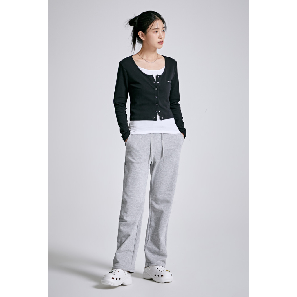 Áo thun nữ SPAO dài tay cúc bấm