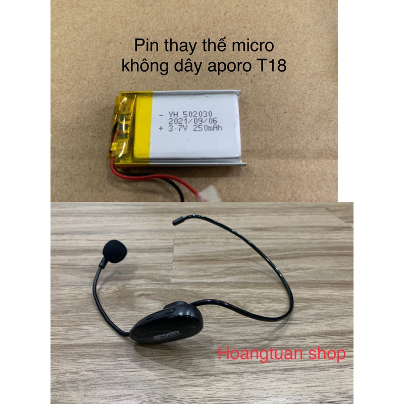 Pin micro máy trợ giảng ApoRo T18.