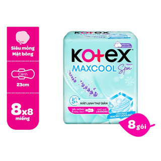 Băng vệ sinh Kotex Max Cool Có Cánh 8 miếng