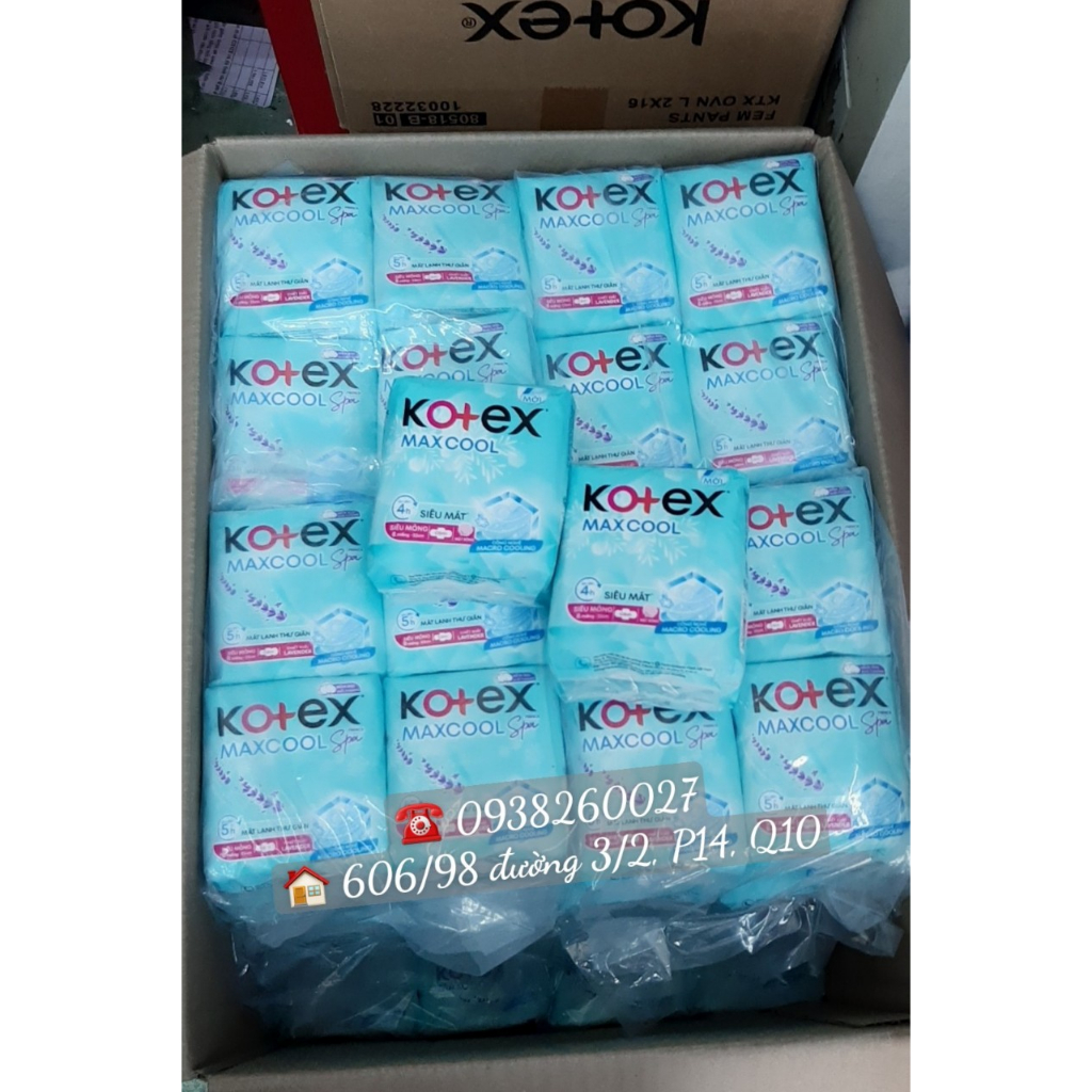 Băng vệ sinh Kotex Max Cool Có Cánh 8 miếng