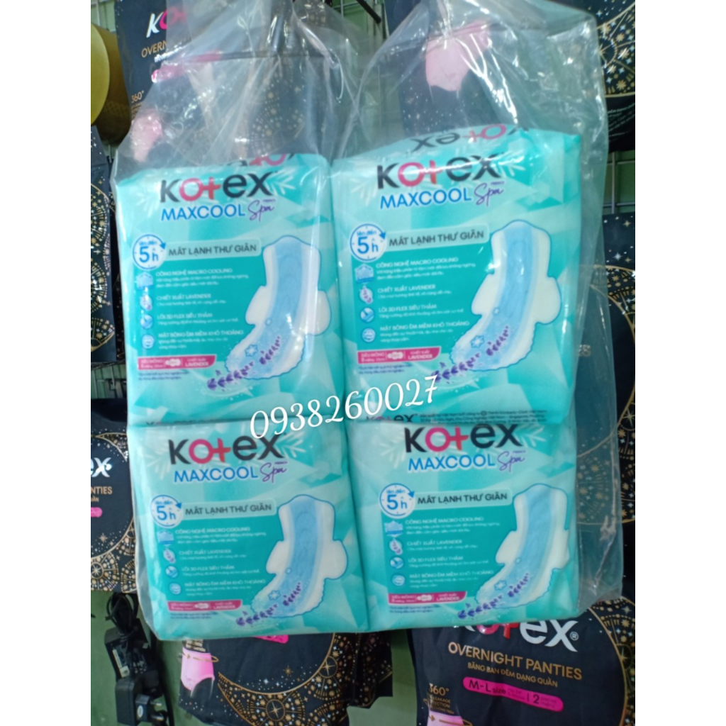 Băng vệ sinh Kotex Max Cool Có Cánh 8 miếng