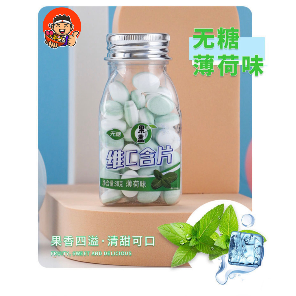 Kẹo Ngậm Bạc Hà thơm mát Vị Trái Cây/ giảm căng thẳng