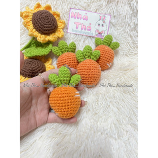 Móc khóa len cà rốt ú 🥕🥕 | nhà thỏ handmade