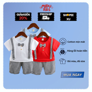 Bộ công tử cho bé trai cao cấp phong cách Hàn Quốc đầy tháng, sinh nhật thôi nôi MiduKid
