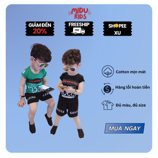  Quần áo trẻ em cho bé trai sành điệu phong cách GC chất cotton mềm mịn nhà MiDuKid 