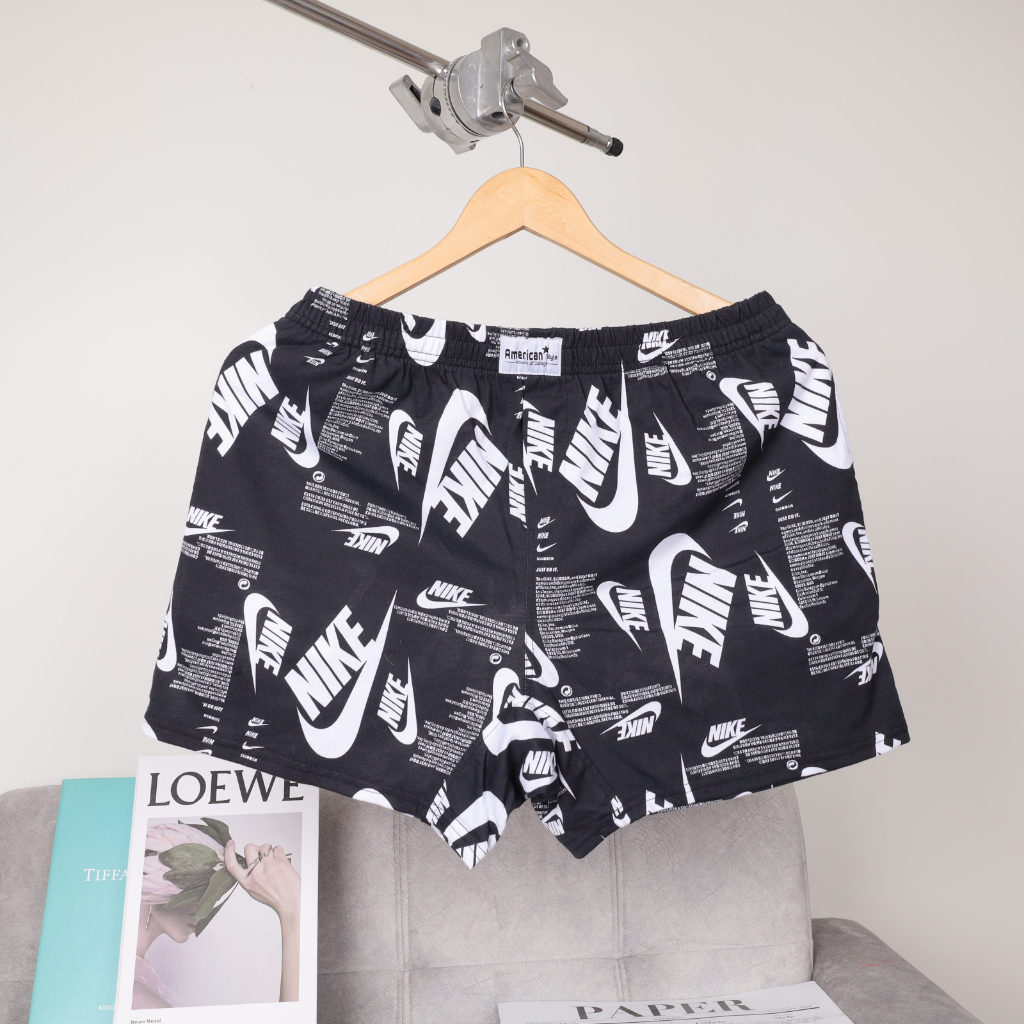 Quần Đùi Nam Có Túi AmericanStyle Chất Vải Cotton Thun 100% Mặc Nhà, Mặc Ngủ Mang Tư Trang Tiện Lợi