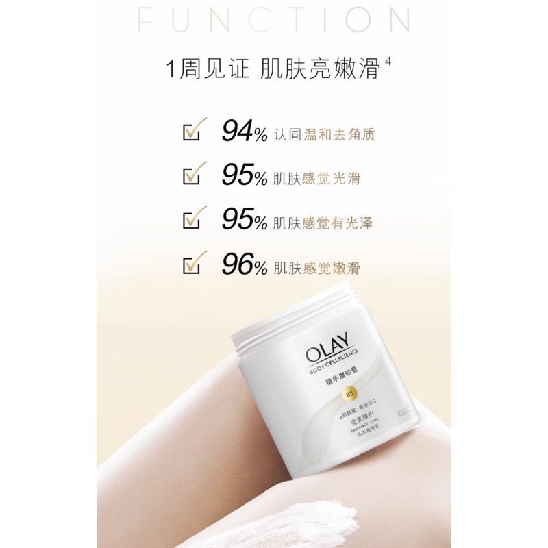 Tẩy Tế Bào Chết Toàn Thân OLay B3+ Làm Sạch và Sáng Mịn Da