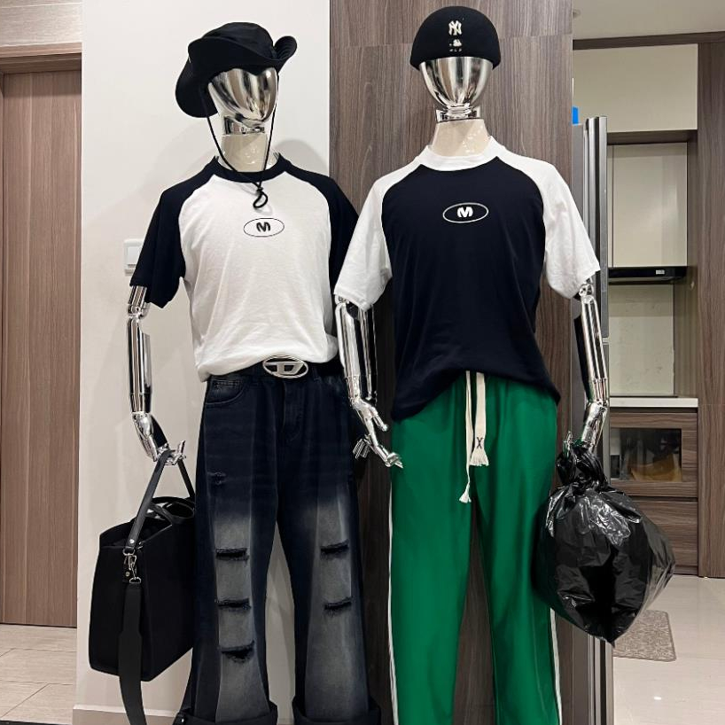 Áo Baby Tee Logo Boxy Mix Tay Nam Nữ Siêu hot Ver 2 - Vintage