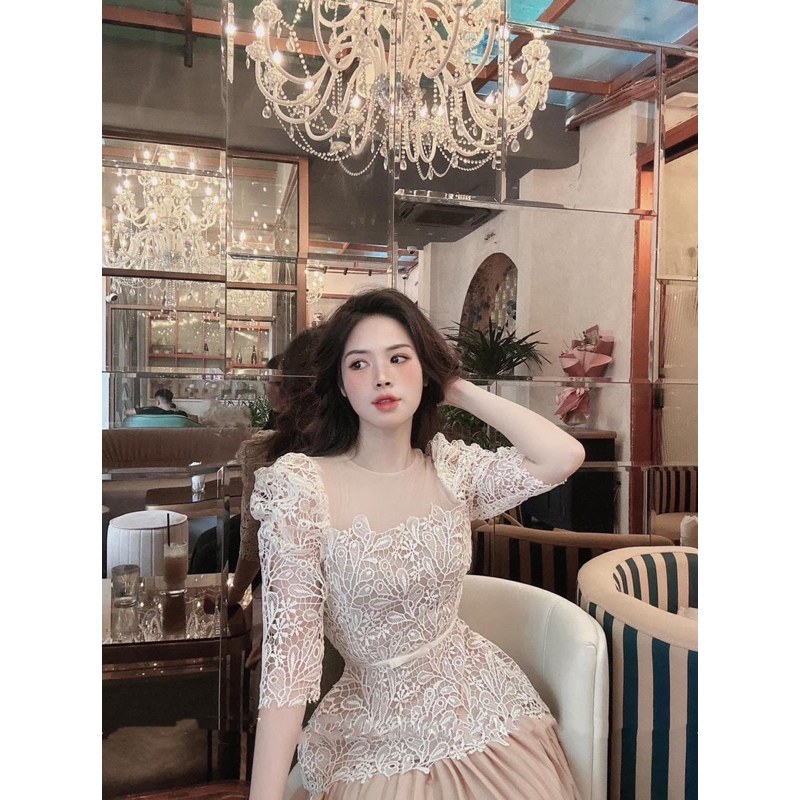 Áo ren thêu cao cấp