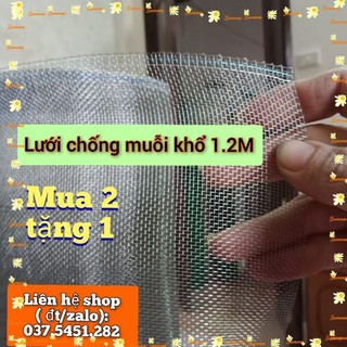 LƯỚI CHỐNG MUỖI INOX 201(1,2m)- bán lẻ 80k/m dài