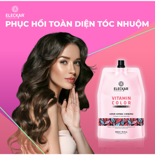 Dầu hấp phục hồi tóc vitamin complex collagen Eleckar 500ml