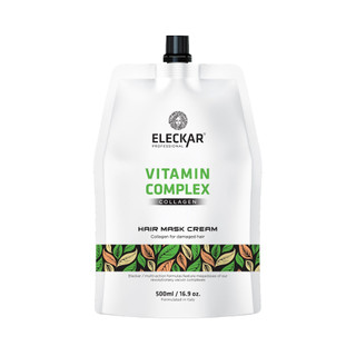Dầu hấp phục hồi tóc vitamin complex collagen Eleckar 500ml