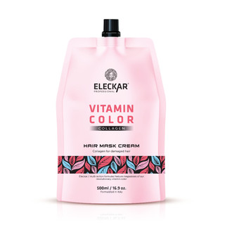 Dầu hấp phục hồi tóc vitamin complex collagen Eleckar 500ml