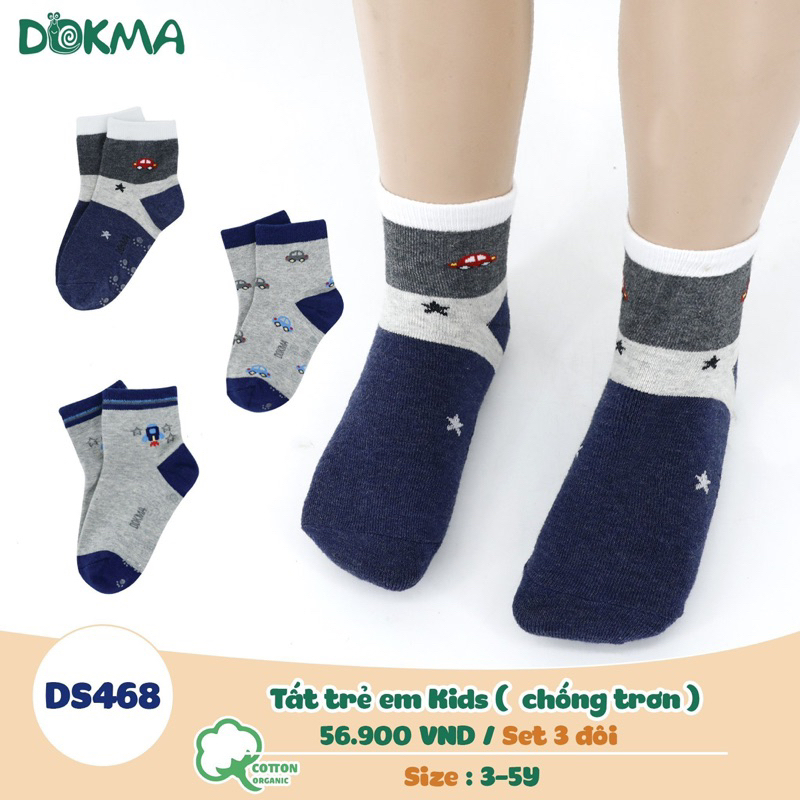 Set 3 đôi tất phối hình Dokma