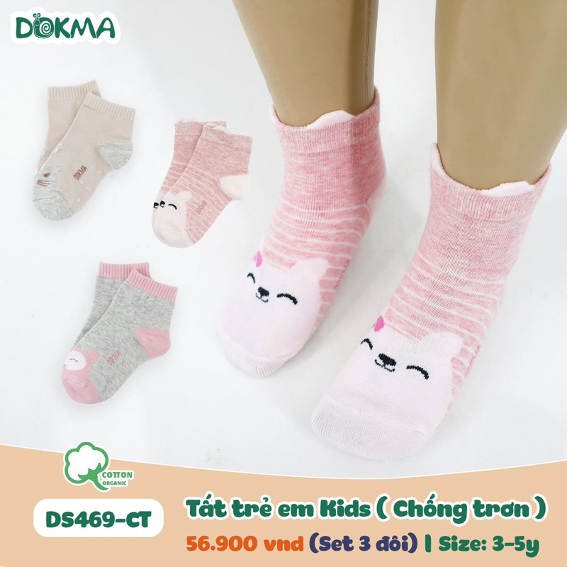 Set 3 đôi tất phối hình Dokma