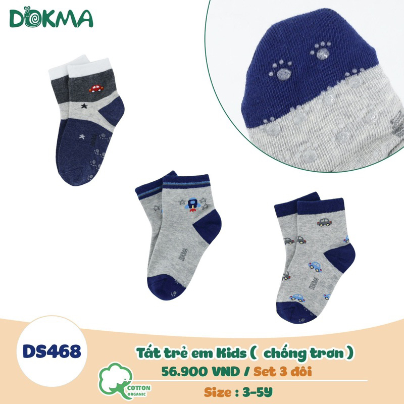 Set 3 đôi tất phối hình Dokma