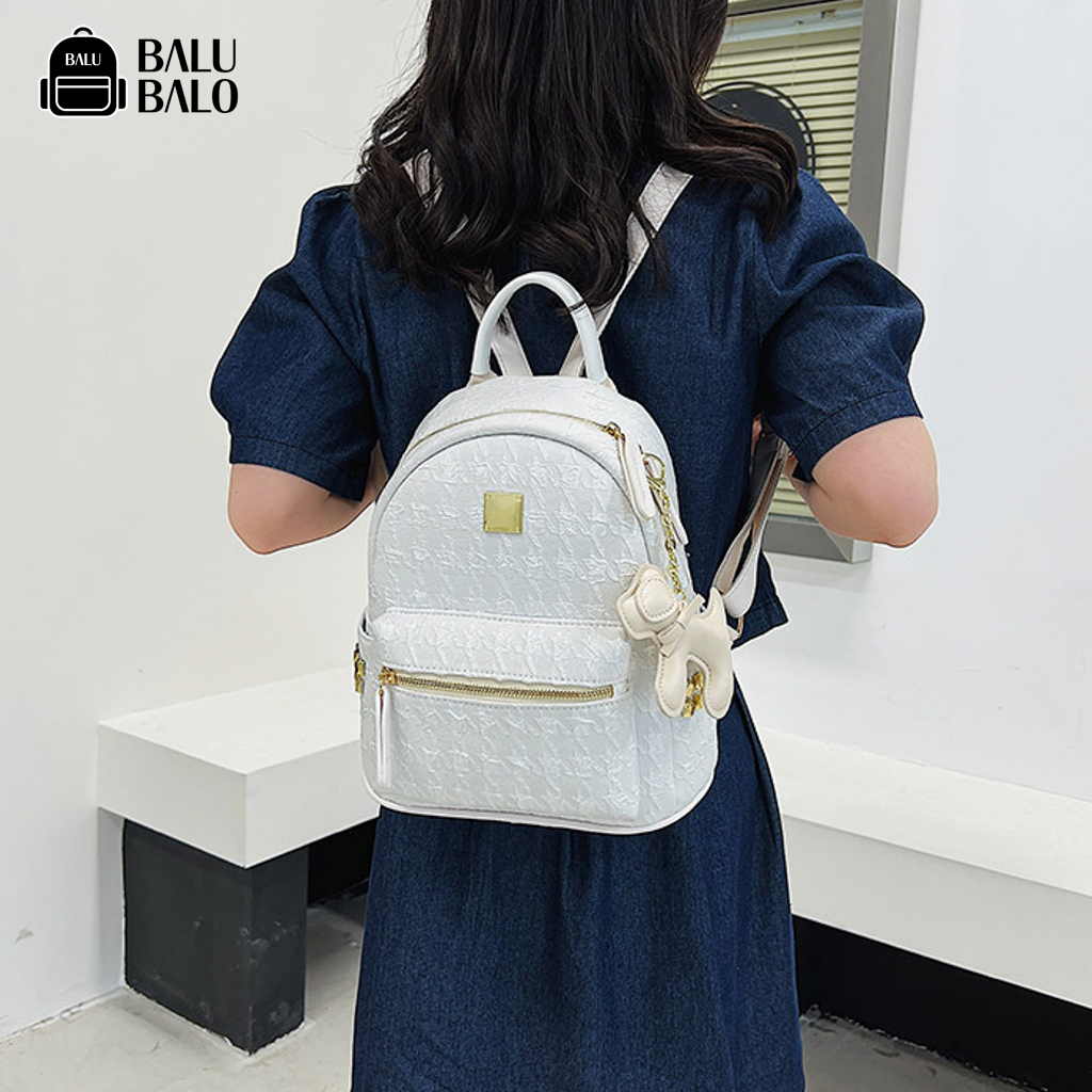 Balo nữ, túi xách nữ họa tiết thời trang mới BALU BALO BLWBL72208