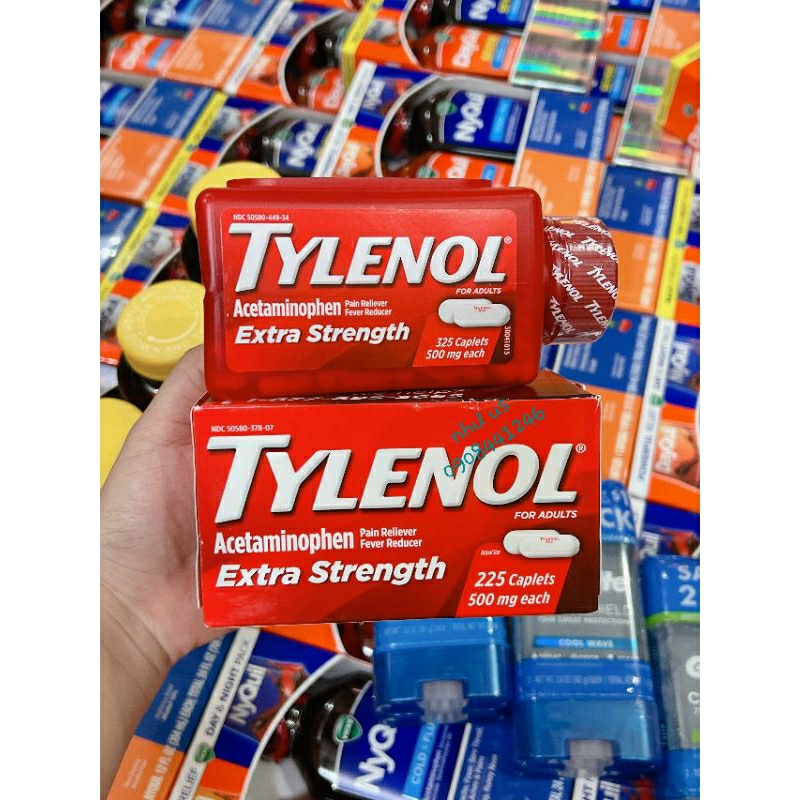 Hàng chuẩn Mỹ - Viên uống hỗ trợ sức khỏe 500mg ha sốt, giảm đ au