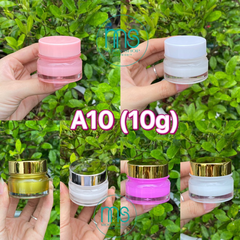 Hủ nhựa A10 đựng 10g kem face có nắp lót