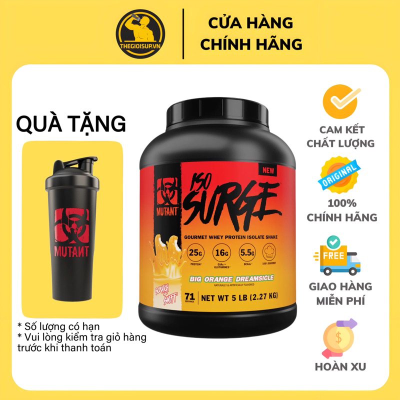 Mutant Iso Surge sữa whey tăng cơ có mùi vị đỉnh nhất thị trường