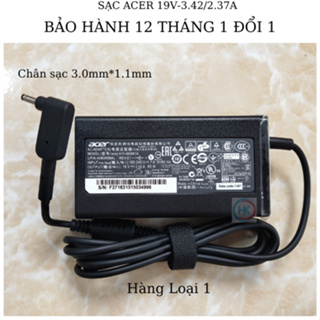 Sạc Laptop Acer 19V-2.37A 45W / 19V-3.42A 65W Chân Nhỏ (3.0mm*1.1mm) Acer W700 S3 S5 S7 V3-331 V3-371 V3-372