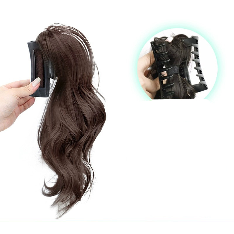 Tóc Giả Y2K Có Kẹp Càng Cua Dài 30cm Dành Cho Nữ, tóc giả đuôi ngựa kẹp - 2