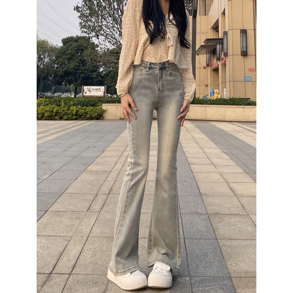 Quần Jeans Ống Loe , Quần Bò Ống Loe Siu Xinh Phong Cách HOT GIRL TL15 | BigBuy360 - bigbuy360.vn