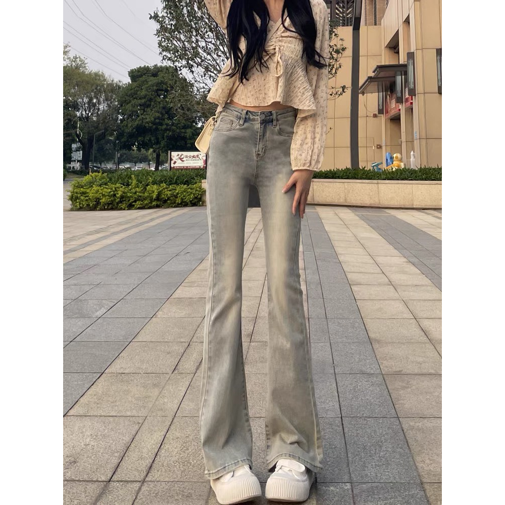Quần Jeans Ống Loe , Quần Bò Ống Loe Siu Xinh Phong Cách HOT GIRL TL15 | BigBuy360 - bigbuy360.vn