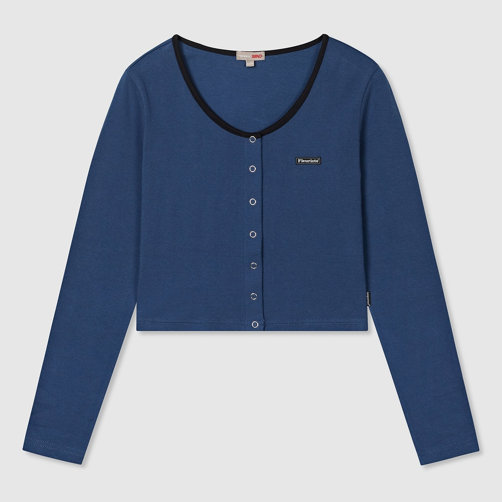 Áo thun nữ SPAO dài tay cúc bấm