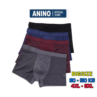 Quần lót nam BIG SIZE Thông Hơi Cao Cấp - Quần Sịp Nam Đùi Boxer Lưới Xuất Nhật Men dành cho người béo ngoại cỡ 80-130kg